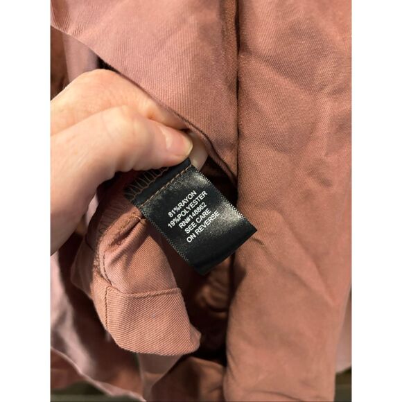 Torrid Dusty Rose / Mauve Open Front Drape Blazer Jacket Size 4 - Picture 4 of 4